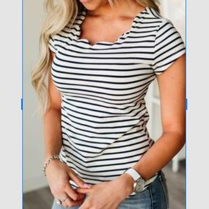 Hayden striped shirt from Mindy Maes Market